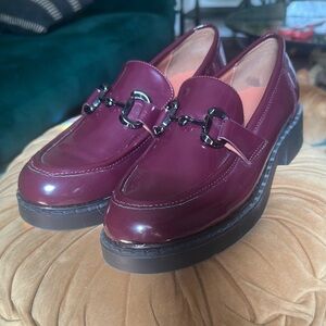 Women's Burgundy Loafers